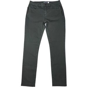 Mint Velvet Skinny Ankle Pants Womens Size 10R Olive Green Stretch Modern Casual